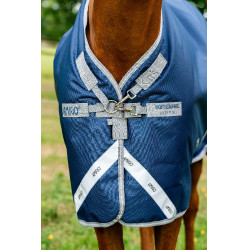 Horseware Amigo 1200D Turnout Plus 50g deken Marine / titaangrijs / zilver Marineblauw