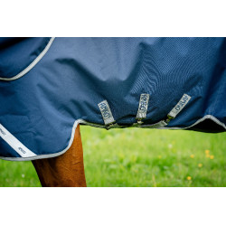 Horseware Amigo 1200D Turnout Plus 50g deken Marine / titaangrijs / zilver Marineblauw