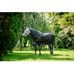 Horseware Amigo 1200D Turnout Plus 50g deken Zwart / titaniumgrijs / zilver Horseware Amigo 1200D Turnout Plus 50g deken Zwart / titaniumgrijs / zilver