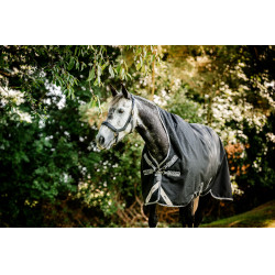Horseware Amigo 1200D Wug Turnout 150g deken Zwart / titaniumgrijs / zilver