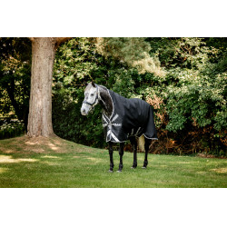 Horseware Amigo 1200D Wug Turnout 150g deken Zwart / titaniumgrijs / zilver
