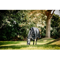 Horseware Amigo 1200D Wug Turnout 150g deken Zwart / titaniumgrijs / zilver