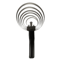 Metalen roskam HKM 6 ringen Zwart Metalen roskam HKM 6 ringen Zwart