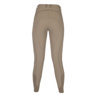 HKM Amalfi legging full seat 1/1 in siliconen Taupe Bruin