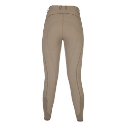 HKM Amalfi legging full seat 1/1 in siliconen Taupe Bruin