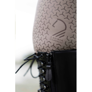 HKM Amalfi legging full seat 1/1 in siliconen Taupe HKM Amalfi legging full seat 1/1 in siliconen Taupe