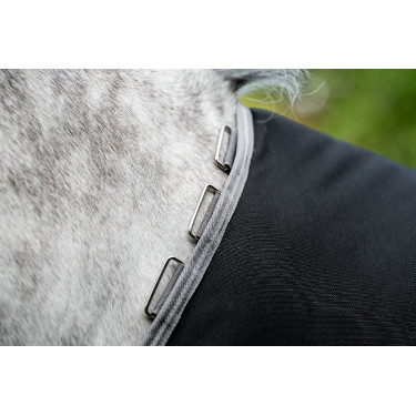 Horseware Amigo 1200D XL Turnout 50g deken Zwart / titaniumgrijs / zilver
