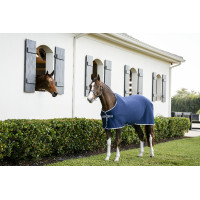 Horseware Amigo Jersey Poney Cooler Deken Marine / zilver Blauw Horseware Amigo Jersey Poney Cooler Deken Marine / zilver Blauw