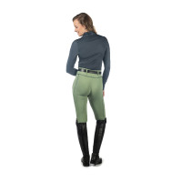 HKM Juna legging met volledig siliconen zitvlak 1/1 Jade Blauw
