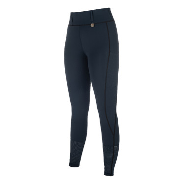 HKM Juna legging met volledig siliconen zitvlak 1/1 Donkerblauw