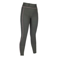 HKM Juna legging met volledig siliconen zitvlak 1/1 Jade Blauw