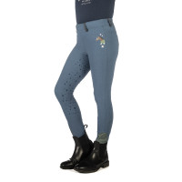 Legging HKM Pony Dream II fullseat 1/1 in siliconen Blauwgrijs
