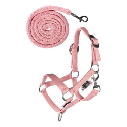 Halster en halstertouw HKM Hobby Horsing Basic Roze Halster en halstertouw HKM Hobby Horsing Basic Roze