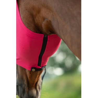 Vliegenmasker HKM Elastic bescherming voor de neusgaten Magenta Roze