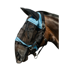 HKM Premium anti-vliegenmasker neusbescherming Blauwgrijs HKM Premium anti-vliegenmasker neusbescherming Blauwgrijs