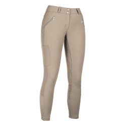 HKM Lia rijbroek met hoge taille en volledig Alos zitvlak Beige HKM Lia rijbroek met hoge taille en volledig Alos zitvlak Beige