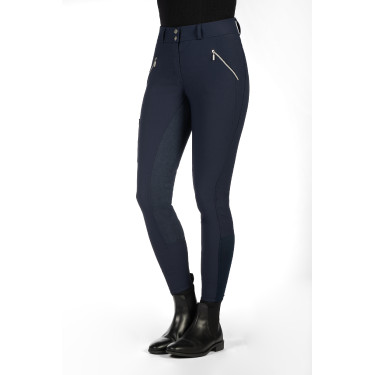 HKM Lia rijbroek met hoge taille en volledig Alos zitvlak Donkerblauw HKM Lia rijbroek met hoge taille en volledig Alos zitvlak Donkerblauw