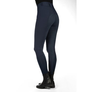 HKM Lia rijbroek met hoge taille en volledig Alos zitvlak Donkerblauw HKM Lia rijbroek met hoge taille en volledig Alos zitvlak Donkerblauw