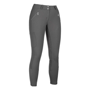 HKM Lia rijbroek met hoge taille en volledig Alos zitvlak Grijs HKM Lia rijbroek met hoge taille en volledig Alos zitvlak Grijs