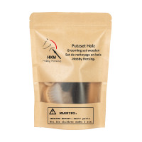 HKM houten poetsset Hobby Horsing Natuurlijk Bruin
