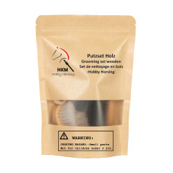 HKM houten poetsset Hobby Horsing Natuurlijk