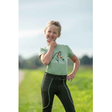 T-Shirt HKM Grace Jade Blauw