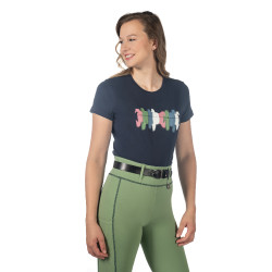 T-shirt HKM Mirror Donkerblauw