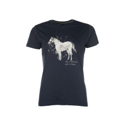 T-Shirt HKM Sparkle Donkerblauw T-Shirt HKM Sparkle Donkerblauw