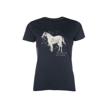 T-Shirt HKM Sparkle Donkerblauw T-Shirt HKM Sparkle Donkerblauw