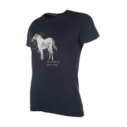 T-Shirt HKM Sparkle Donkerblauw T-Shirt HKM Sparkle Donkerblauw