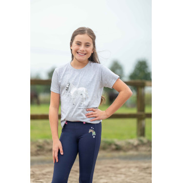 T-Shirt HKM Sparkle Gemêleerd grijs