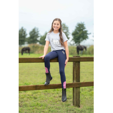 T-Shirt HKM Sparkle Gemêleerd grijs