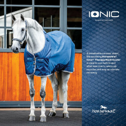 Horseware Ionic Therapy Mesh Cooler deken Bleu imperial / argent /Marine Blauw
