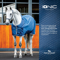 Horseware Ionic Therapy Mesh Cooler deken Bleu imperial / argent /Marine Blauw