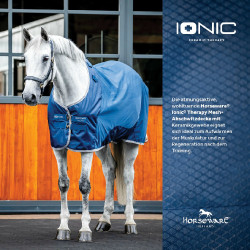 Horseware Ionic Therapy Mesh Cooler deken Bleu imperial / argent /Marine Blauw