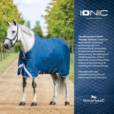 Horseware Ionic Therapy Turnout 100g deken Horseware Ionic Therapy Turnout 100g deken