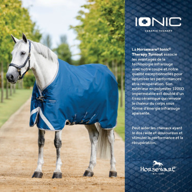 Horseware Ionic Therapy Turnout 100g deken Horseware Ionic Therapy Turnout 100g deken