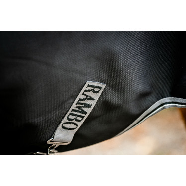 Horseware Rambo 1680D Turnout 100g deken Zwart / storm / zilvergrijs Horseware Rambo 1680D Turnout 100g deken Zwart / storm / zilvergrijs