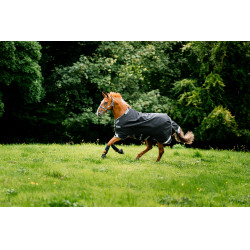 Horseware Rambo 1680D Turnout 100g deken Zwart / storm / zilvergrijs Horseware Rambo 1680D Turnout 100g deken Zwart / storm / zilvergrijs