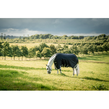 Horseware Rambo 1680D Turnout 100g deken Zwart / storm / zilvergrijs Horseware Rambo 1680D Turnout 100g deken Zwart / storm / zilvergrijs