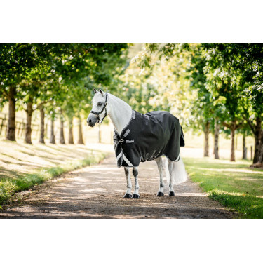Horseware Rambo 1680D Turnout 450g VL deken Zwart / storm / zilvergrijs Horseware Rambo 1680D Turnout 450g VL deken Zwart / storm / zilvergrijs