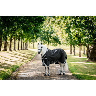 Horseware Rambo 1680D Turnout 450g VL deken Zwart / storm / zilvergrijs Horseware Rambo 1680D Turnout 450g VL deken Zwart / storm / zilvergrijs