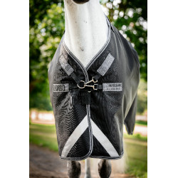Horseware Rambo 1680D Turnout 450g VL deken Zwart / storm / zilvergrijs Horseware Rambo 1680D Turnout 450g VL deken Zwart / storm / zilvergrijs