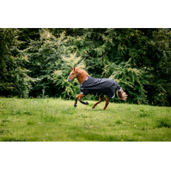 Horseware Rambo 1680D Turnout 450g VL deken Zwart / storm / zilvergrijs Horseware Rambo 1680D Turnout 450g VL deken Zwart / storm / zilvergrijs