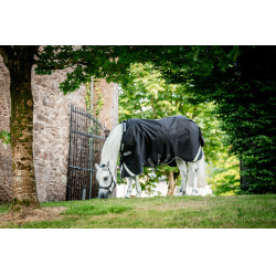 Horseware Rambo 1680D Turnout 450g VL deken Zwart / storm / zilvergrijs Horseware Rambo 1680D Turnout 450g VL deken Zwart / storm / zilvergrijs