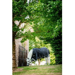 Horseware Rambo 1680D Turnout 450g VL deken Zwart / storm / zilvergrijs Horseware Rambo 1680D Turnout 450g VL deken Zwart / storm / zilvergrijs
