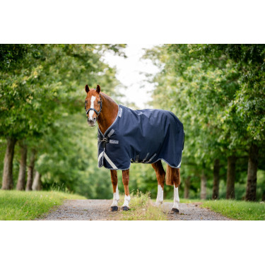 Horseware Rambo 1680D Turnout 50g deken Marine / onweer / zilvergrijs Marineblauw