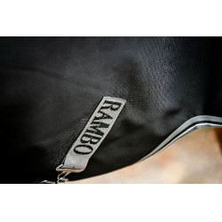 Horseware Rambo 1680D Turnout 50g deken Zwart / storm / zilvergrijs