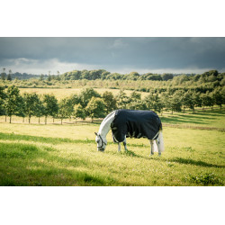 Horseware Rambo 1680D Turnout 50g deken Zwart / storm / zilvergrijs