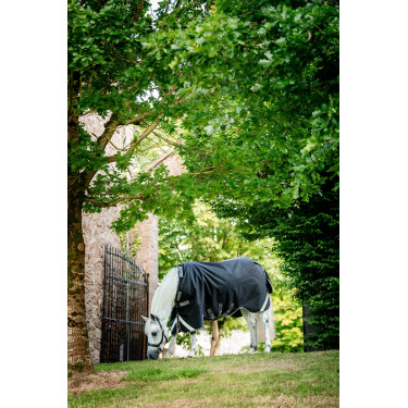Horseware Rambo 1680D Turnout 50g deken Zwart / storm / zilvergrijs